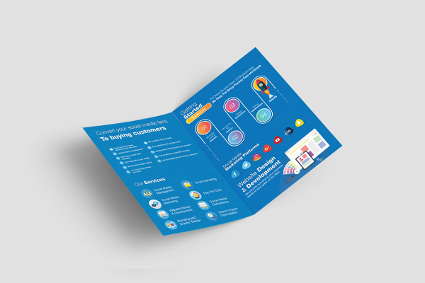 digital marketing bifold brochure