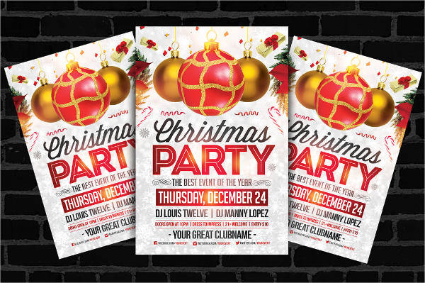 free christmas party flyer