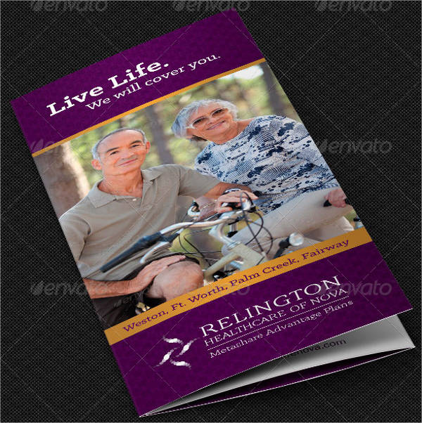 healthcare company brochure template