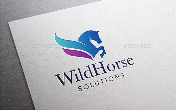 horse shape logo template