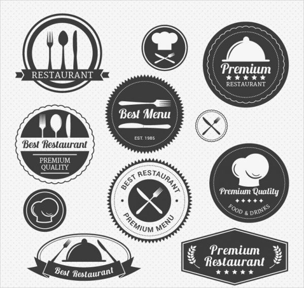 retro logo for a restaurant