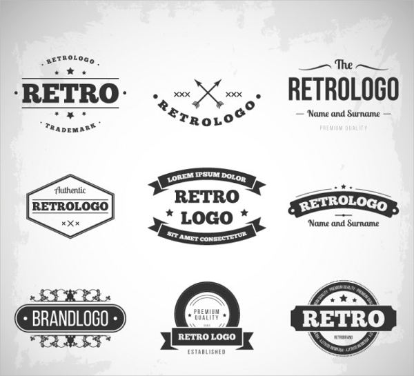 retro and vintage logo designs