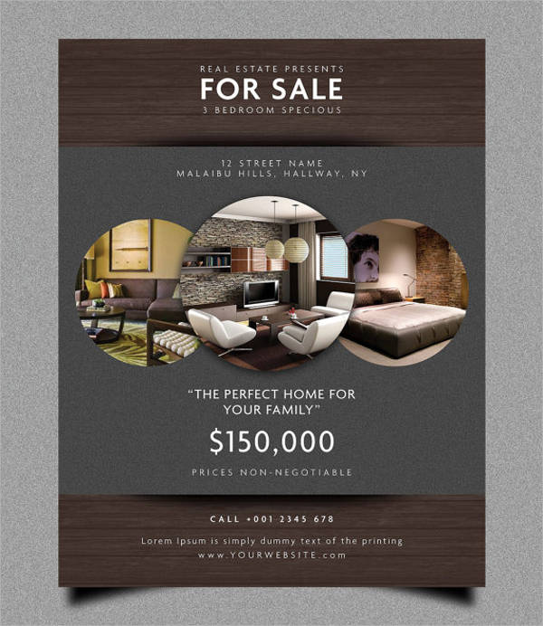 simple real estate flyer template