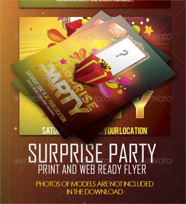 surprise party invitation template