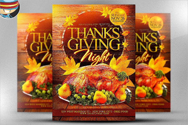 thanksgiving night flyer template