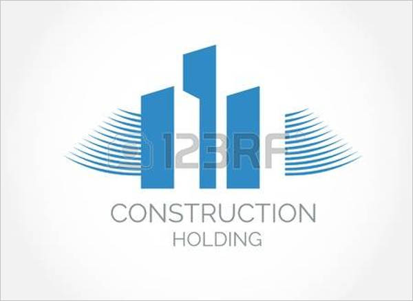 abstract construction company logo