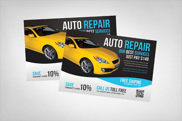 auto repair business flyer