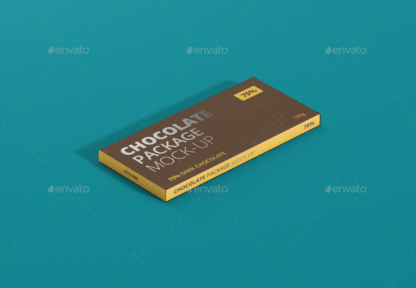 chocolate packaging mockup