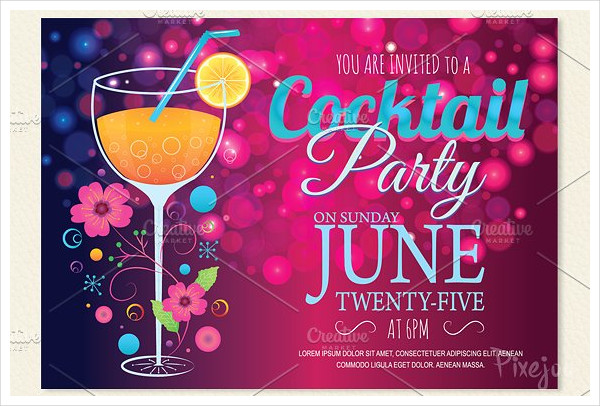 cocktail party invitation card