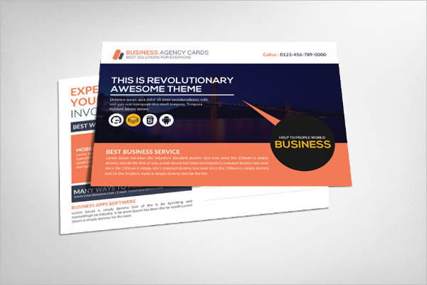 corporate business agency postcard