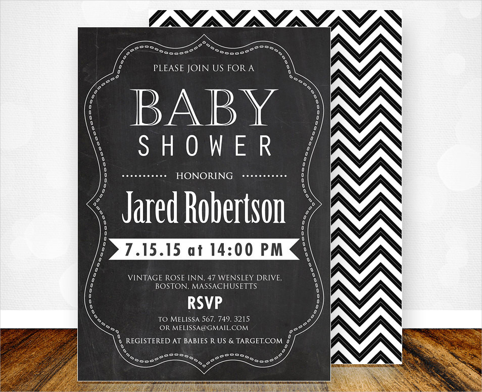 diy baby shower invitation flyer
