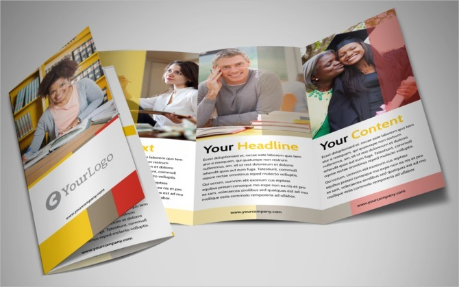education trifold brochure