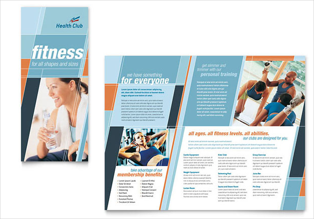 gym fitness brochure