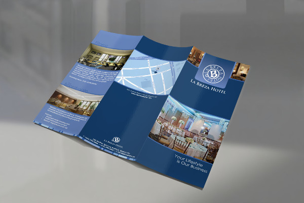 hotel tri fold brochure
