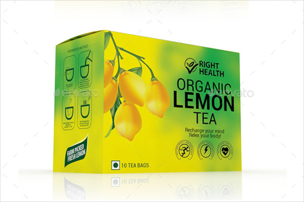 lemon tea packaging design