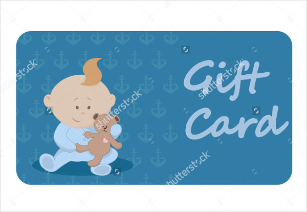personalized baby shower gift card