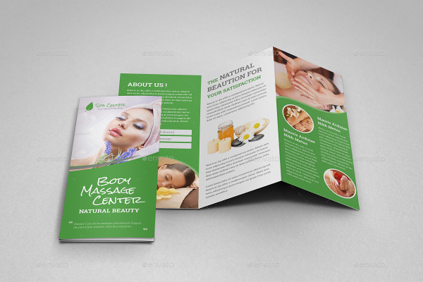 salon and spa service brochure template