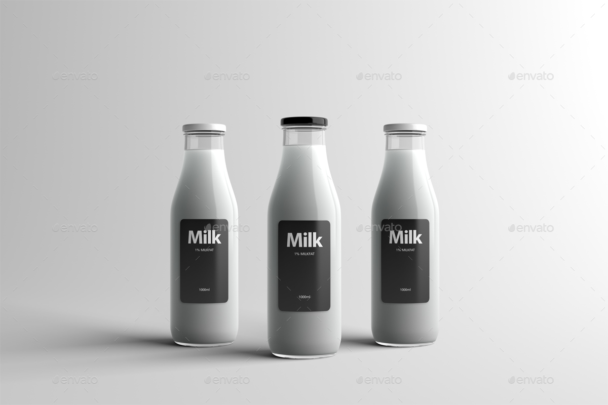 sample milk bottle packaging