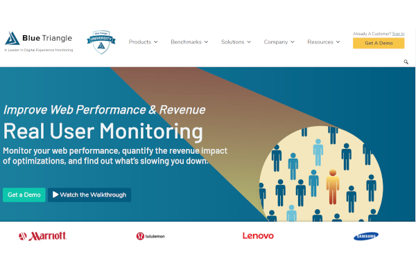 blue triangle real user monitoring