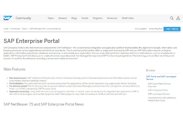 sap enterprise portal