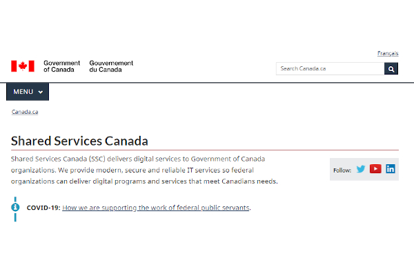 shared services canada