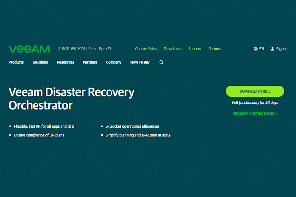 veeam disaster recovery orchestration