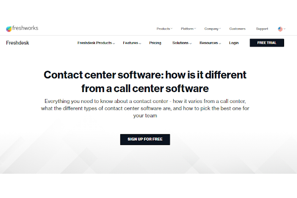 freshdesk contact center