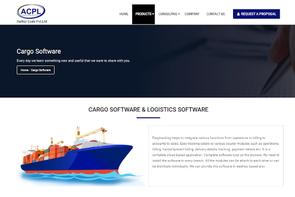 authorcode cargo and logistics software