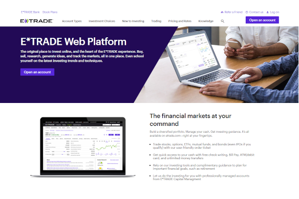e trade web platform