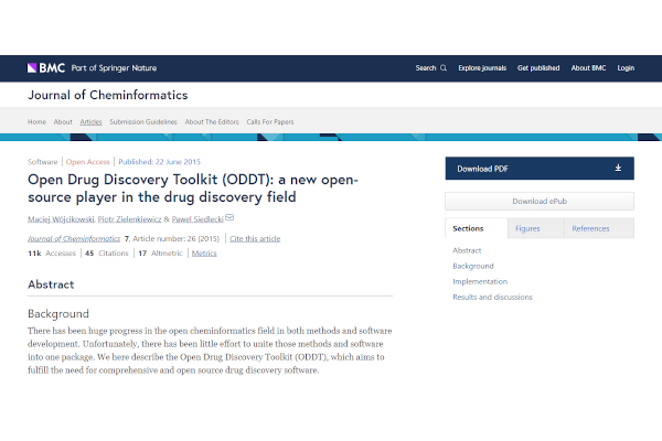 open drug discovery toolkit