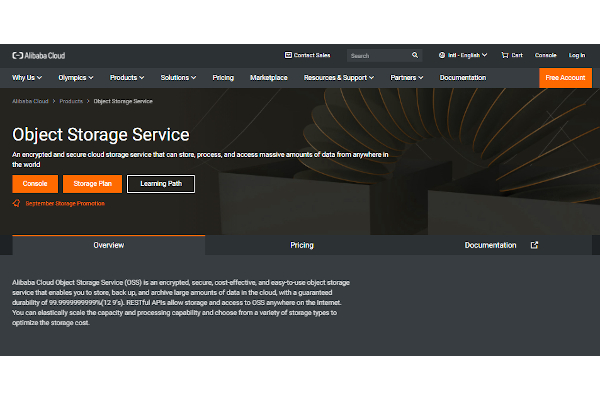 alibaba object storage service