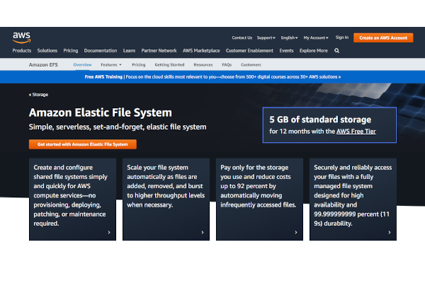amazon elastic file system amazon efs