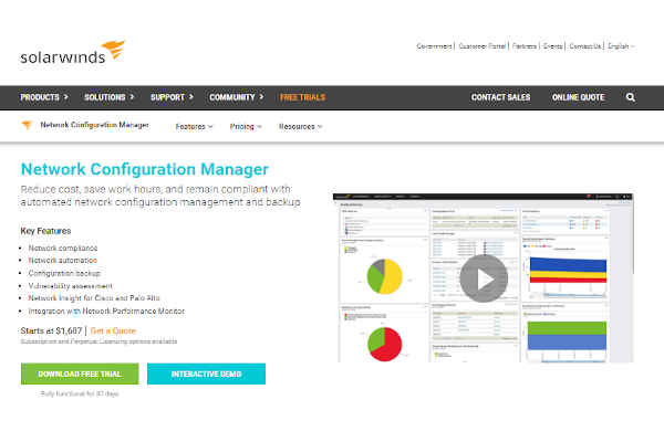 solarwinds network configuration manager
