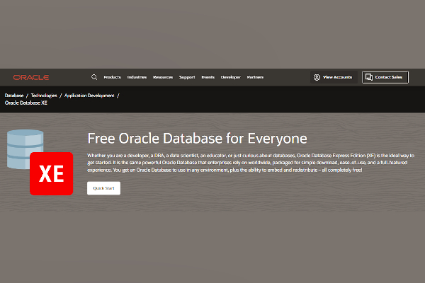 oracle database express edition xe