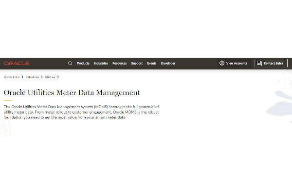 utilities meter data management