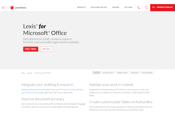 lexis® for microsoft® office