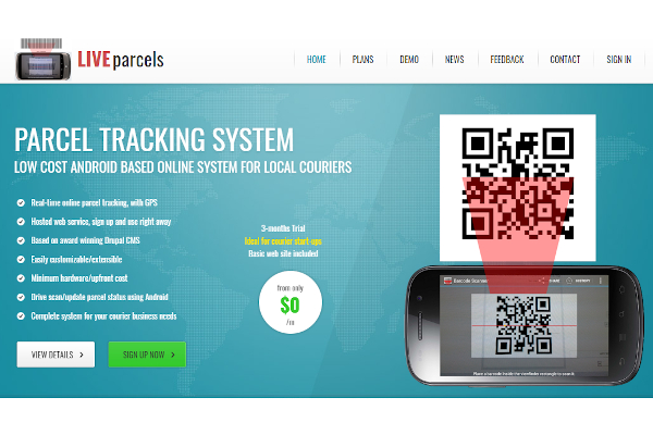 live parcel tracking system