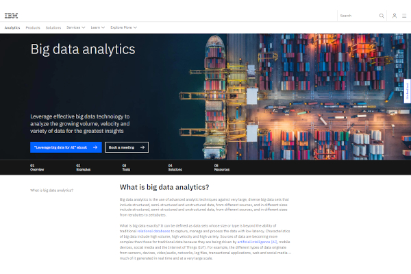 big analytics data