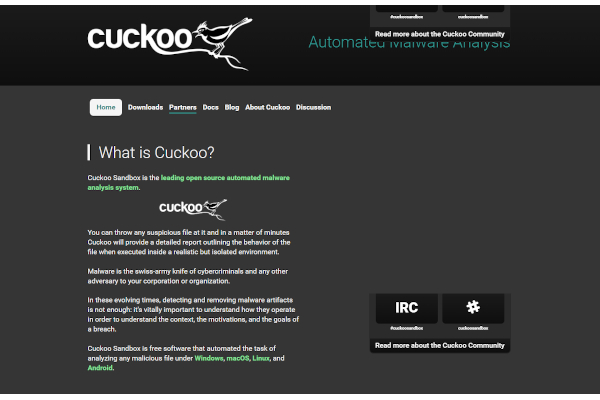 cuckoo sandbox