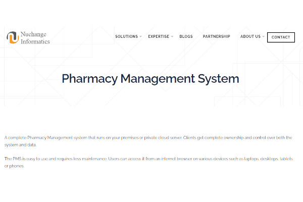 nuchange pharmacy management solution