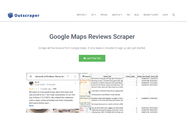 outscraper google maps reviews scrapper